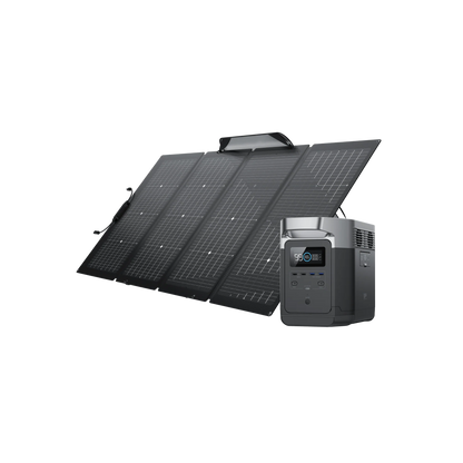 EcoFlow Delta 1300 + 110W - 220W Portable Solar Panel(s)