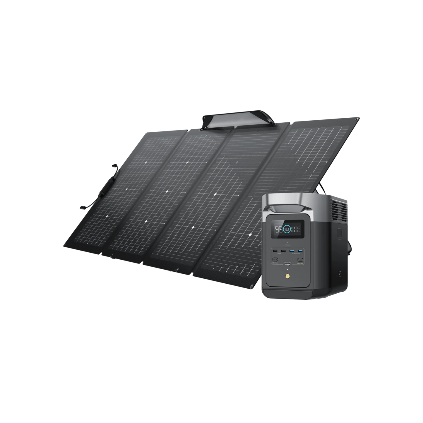 EcoFlow Delta 2 + 110W / 160W / 220W and  400W Portable Solar Panel(s)