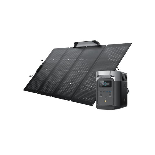 EcoFlow Delta 2 + 110W / 160W / 220W and  400W Portable Solar Panel(s)